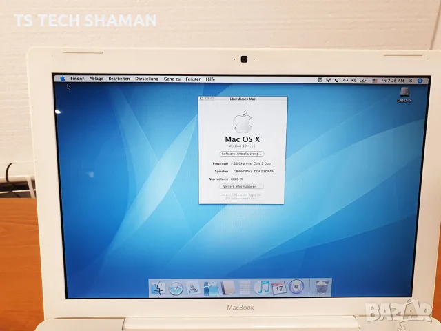 ⭐Продавам уникално запазен ретро компютър Apple MacBook A1181⭐, снимка 3 - Антикварни и старинни предмети - 56041436