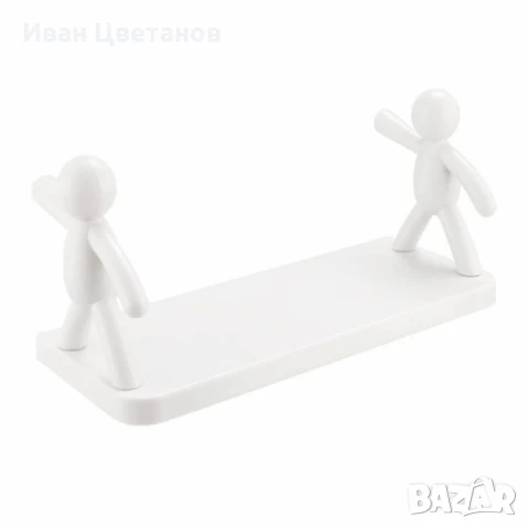 Стенна поставка с хуманоиден дизайн - Иновативно и забавно съхранение за вашата баня или кухня