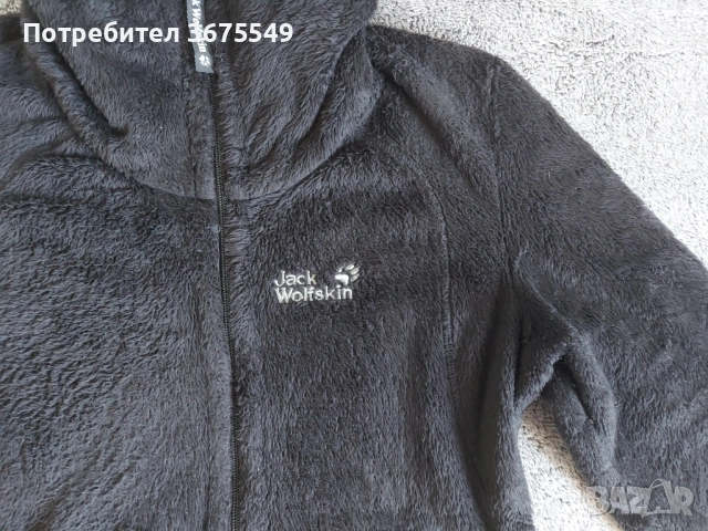 Дамско горнище Jack Wolfskin fleece - размер S, снимка 3 - Блузи с дълъг ръкав и пуловери - 53478921