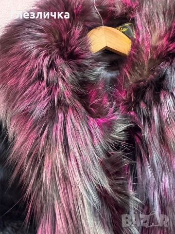 Кожухче от естествен косъм, черен цвят, снимка 6 - Палта, манта - 53179120