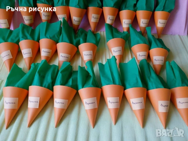 Есенна ръчно изработена украса,фунии за лакомства, снимка 6 - Декорация за дома - 50243966