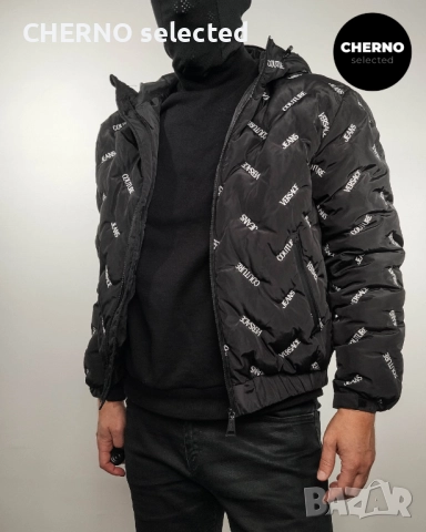 Пухено яке VERSACE JEANS COUTURE Logo-Print Puffer – Размер L – по договаряне, снимка 9 - Якета - 52869106