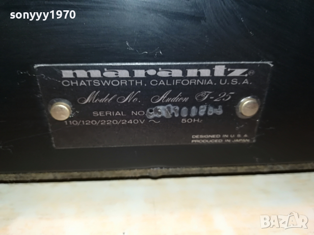 MARANTZ J-25 TUNER-USA/JAPAN-ВНОС SWISS 2603222012, снимка 16 - Ресийвъри, усилватели, смесителни пултове - 36240411