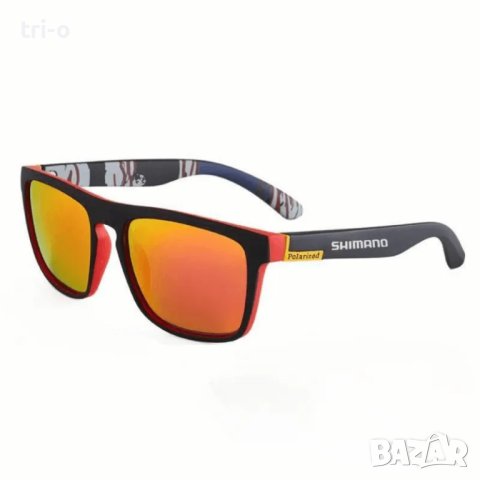 SHIMANO Поляризирани унисекс слънчеви очила, UV400 защита Риболов Колоездене Шофиране туризъм