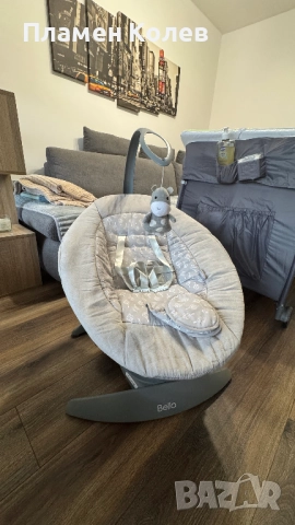 Бебешка Люлка 2 в 1 LORELLI BELLA, Електрическа, Музикална, Grey Trees