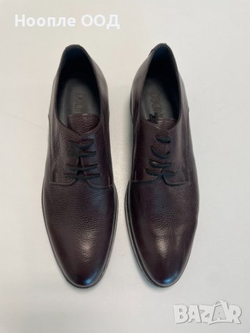  Мъжки кожени официални обувки - Кафяви - 43, снимка 2 - Официални обувки - 41539298