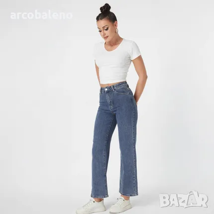 Дамски дънки с висока талия