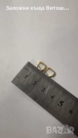 Златни Обеци 14к / 0.73 гр., снимка 3 - Обеци - 48599488