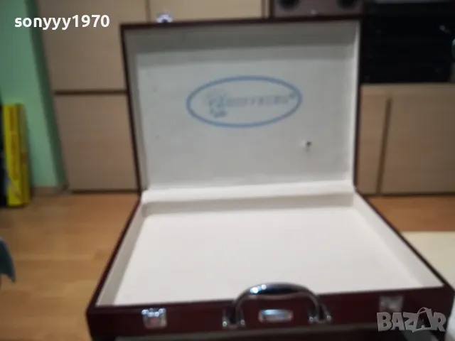 дървен лъскав куфар с чекмедже 2412241700, снимка 5 - Антикварни и старинни предмети - 48452066