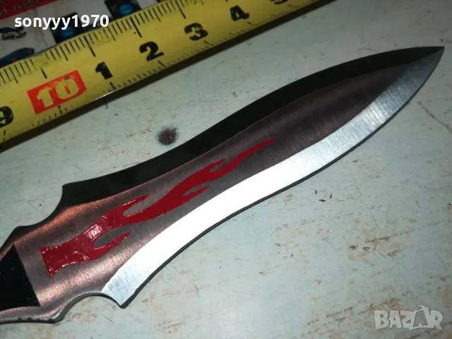 НОЖ С КРЪСТ-СИНЯ ОПЛЕТКА 1203252018, снимка 17 - Ножове - 49469709