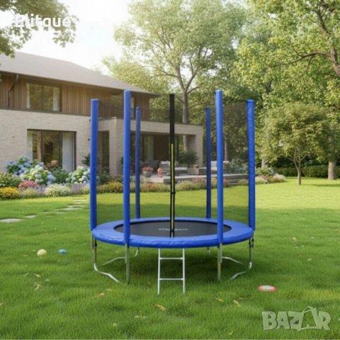 Батут с външна мрежа Jump 6ft - безопасно забавление и тренировка, снимка 4 - Други стоки за дома - 53561462