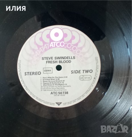 Steve Swindells – 1980 - Fresh Blood(ATCO Records – ATC 50 738)(New Wave, Pop Rock), снимка 3 - Грамофонни плочи - 44826272