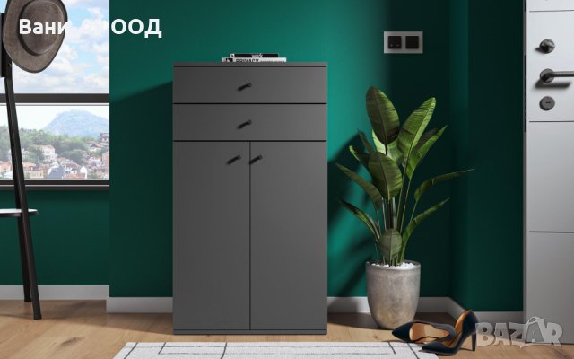 Голям шкаф за обувки в 2 цвята, снимка 3 - Шкафове - 42525188