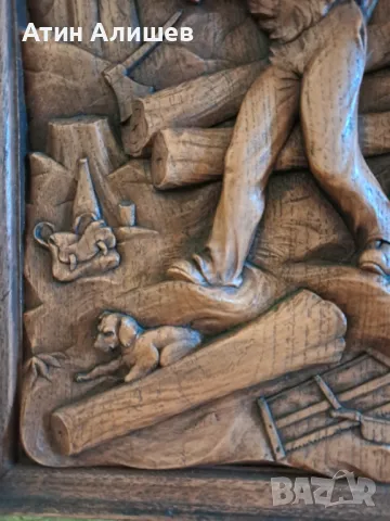 Дърворезба ръчно изработена , снимка 3 - Декорация за дома - 47727857
