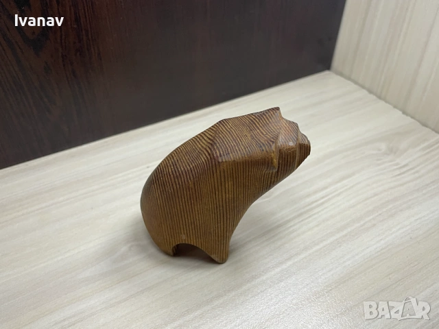 Скандинавска ръчно изработена дървена фигура мечка, снимка 5 - Декорация за дома - 53275254