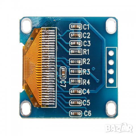 0,96 инча 4-пинов IIC I2C OLED дисплей модул 12864 / бял, снимка 4 - Друга електроника - 35807426