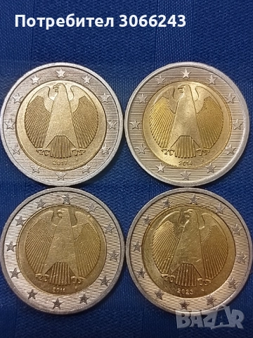 Германски монети 2 евро , снимка 3 - Нумизматика и бонистика - 52484133