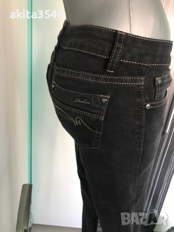 Черен панталон, снимка 8 - Панталони - 36207280