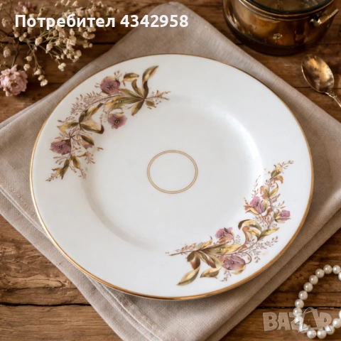 Антикварна порцеланова чиния KPM Krister Waldenburg – около 1900 г.  