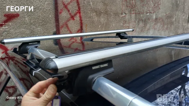 Напречни Оригинален Алуминиеви греди MONТ BLANK. 129лв СТАВАТ ЗА ПОВЕЧЕТО КОМБИТА