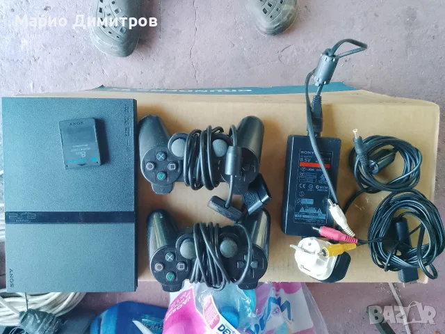 Sony PlayStation 2 PS2 + 2 джойстика + Memory Card, снимка 2 - PlayStation конзоли - 56214234