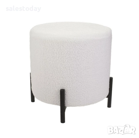 Табуретка с метални крачета, 40см, снимка 3 - Дивани и мека мебел - 52659511