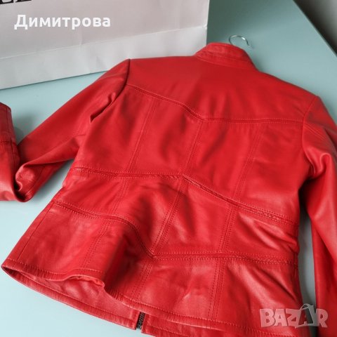 Яке естествена кожа по модел на Gucci, снимка 2 - Якета - 34300295