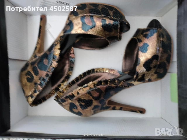 Леопардови обувки на висок ток от ASOS