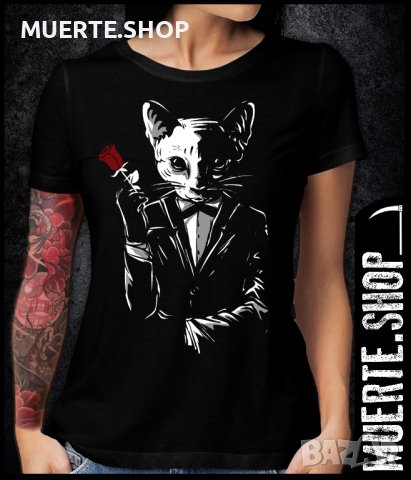 Дамска тениска с щампа KITTY MAFIA