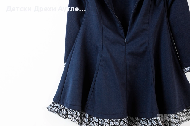 Нови рокли за момичета с дълъг ръкав и блестящи камъни. 104-134, снимка 8 - Детски рокли и поли - 51938476