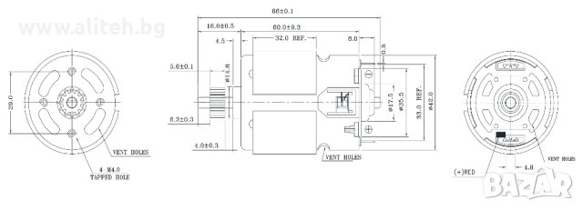 DC мотор 220V кафемелачка SAECO, JURA, снимка 2 - Ремонти на кафе машини - 41192256