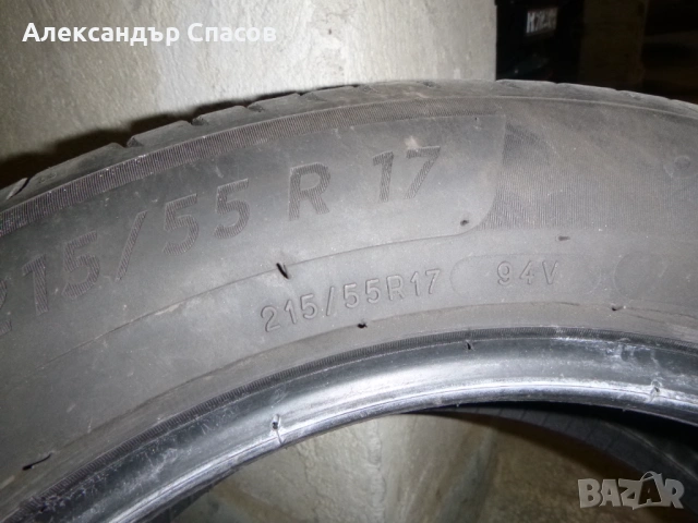 4бр Летни Гуми Michelin Primacy 4 215/55 R17 94V - 4-5mm