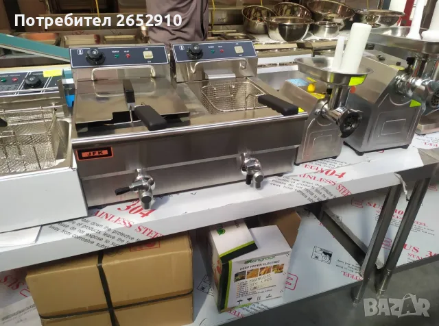 Професионален електрически фритюрник 2х8литра с кранове 2 Модела Цена 479лв/244,91€, снимка 9 - Обзавеждане на кухня - 48595356