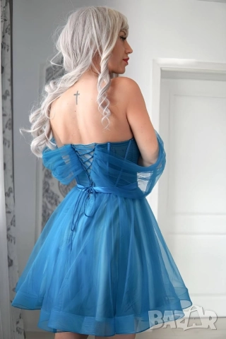 тюлена рокля , снимка 3 - Рокли - 51632465