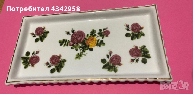 Винтидж порцеланова чиния. Германия., снимка 2 - Антикварни и старинни предмети - 52597034