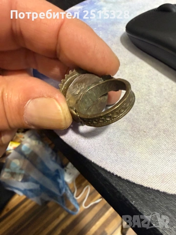 стар бронзов Болярски пръстен 17/18 век, снимка 3 - Антикварни и старинни предмети - 53570120