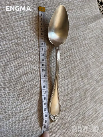  Посребрена лъжица, снимка 3 - Антикварни и старинни предмети - 49918042