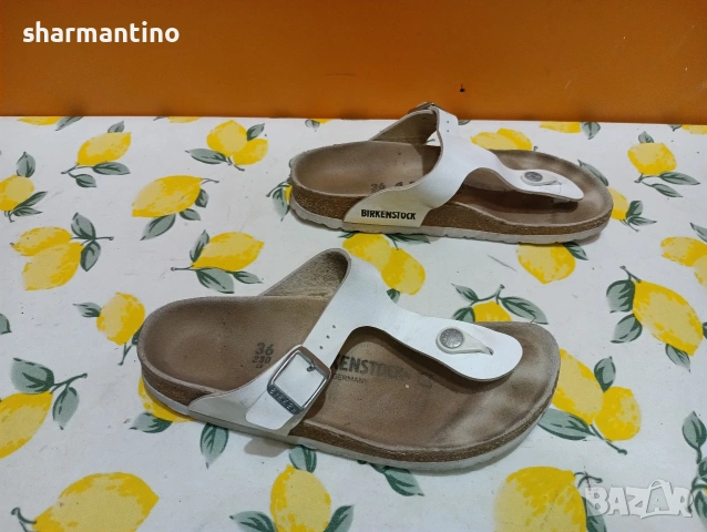 Birkenstock N 36 кожени чехли, снимка 7 - Чехли - 53407093