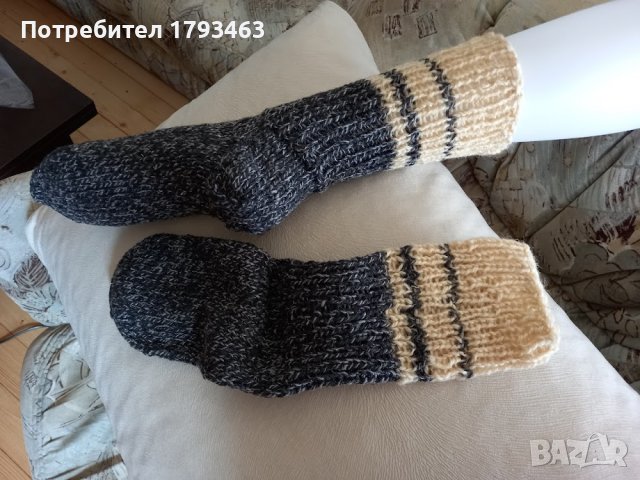 Ръчно плетени чорапи размер 40, снимка 1
