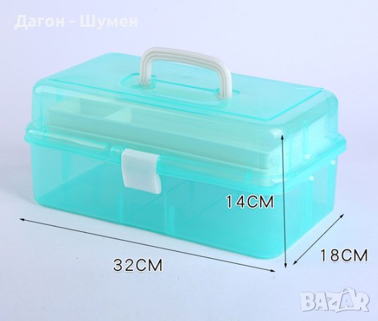 Куфар за риболовни аксесоари - с две нива, снимка 2 - Такъми - 41269494