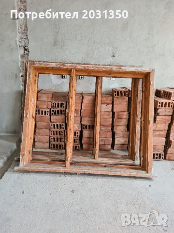 дървен прозорец от масив-чам
