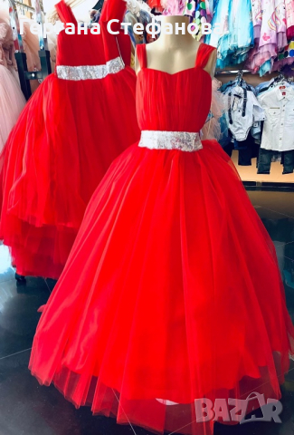 Празнична рокля с обръч  Размери -98,104,110,116,128,140 Цена -58 лв