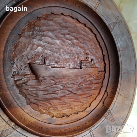 Уникална дърворезба. Български търговски флот. Воден транспорт., снимка 2 - Декорация за дома - 52622347
