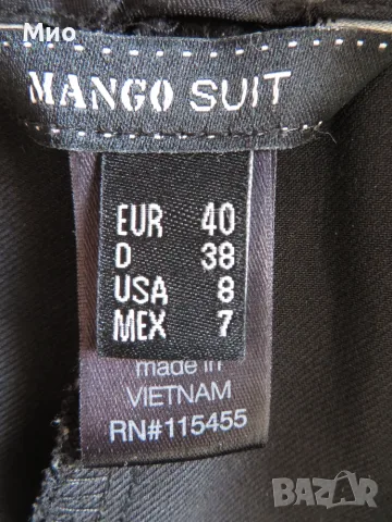 Mango suit, елегантен панталон с висока талия, 36-38, снимка 5 - Панталони - 55826872