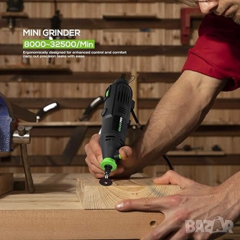 Многофункционален инструмент за шлайфане,полиране,пробиване и др.8000-35000 об/мин., снимка 2 - Бормашини - 53449220