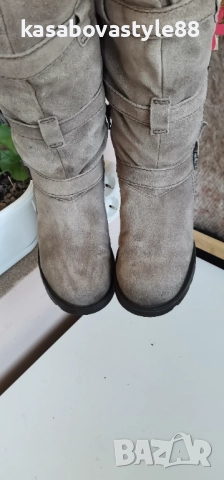 Ботуши Coriz-Естествен велур 37.5н., снимка 5 - Дамски ботуши - 52746251