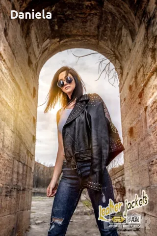 Намалено!!! Кожено яке Dirty12 Wing Skull ръчна изработка Германия , снимка 4 - Якета - 38920148