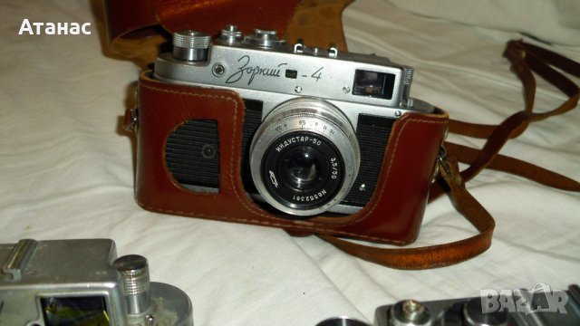 Фотоапарати ЗОРКИЙ 4 с обективи Индустар 50 - 3бр, снимка 3 - Фотоапарати - 40287422