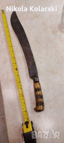 Стар масивен нож ятаган/каракулак/яламия 47cm
