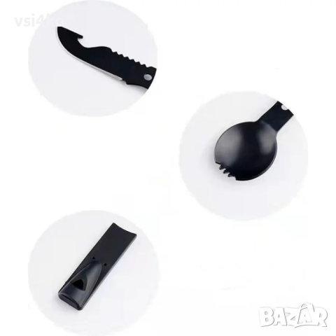 Компактен многофункционален инструмент за оцеляване 7 в 1, снимка 2 - Екипировка - 44826640